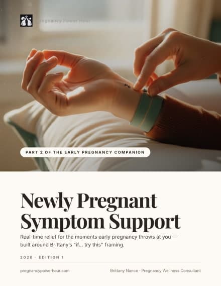 Newly Pregnant Symptom Support — guide cover